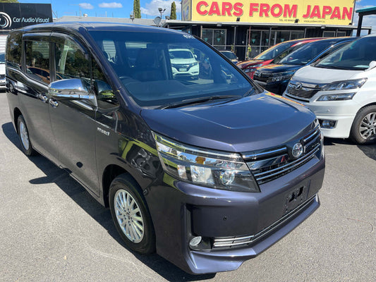 2015 Toyota Voxy 1.8L Hybrid V Premium Edition 7 seater front view parked at dealership