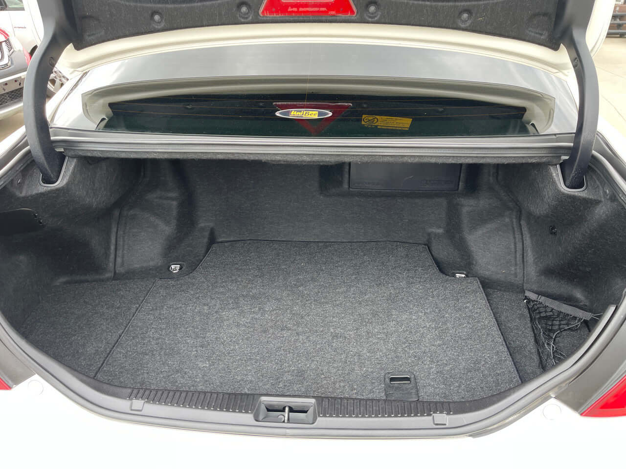 Spacious trunk interior of 2012 Toyota Crown Majesta V8 4.6L C Type Luxury Sedan, ready for cargo.