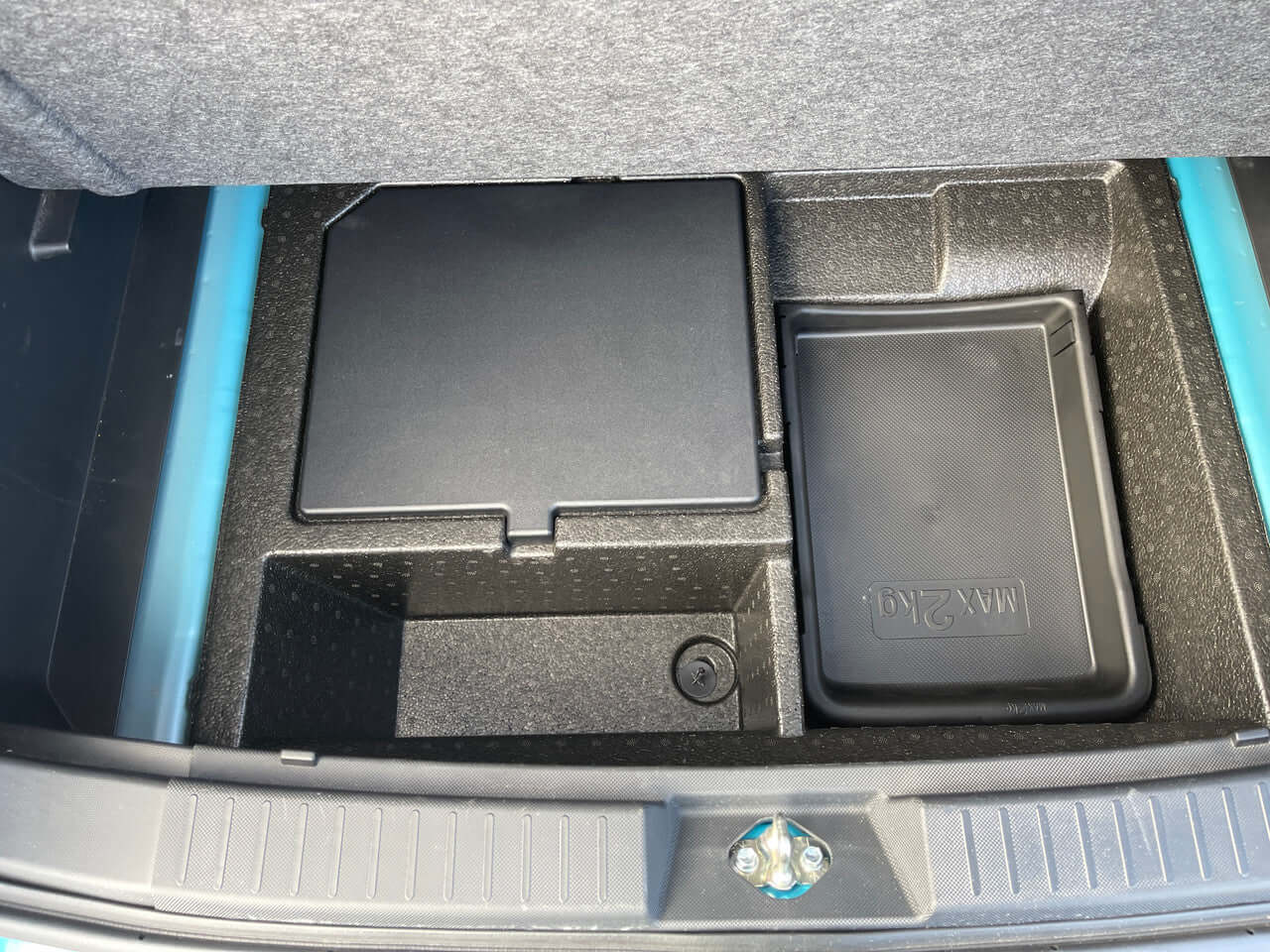 2022 Toyota Raize 1.2L e-Smart Hybrid G trunk storage with compartments and mats.