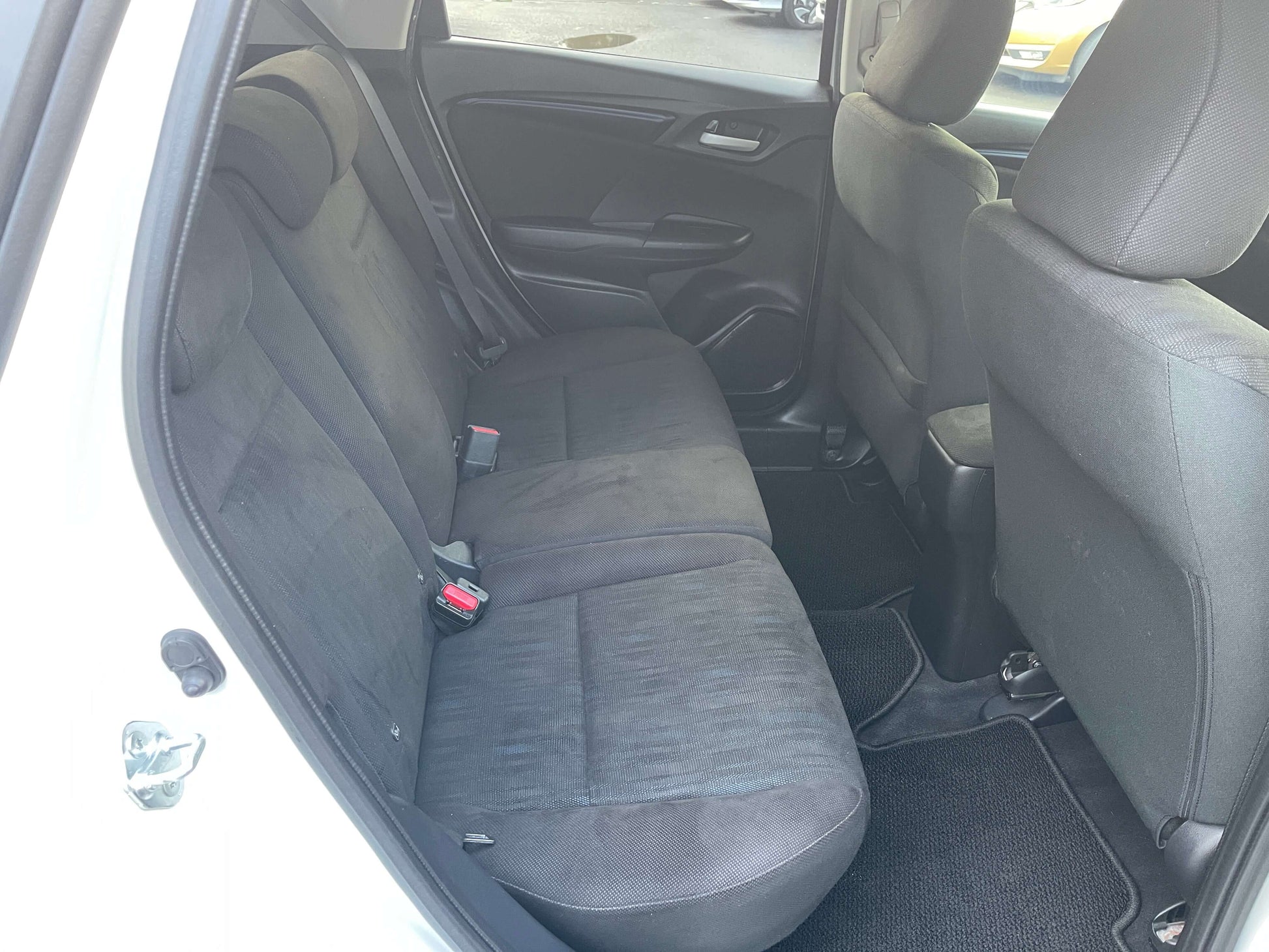 Interior view of 2021 Honda Shuttle Hybrid X Honda Sensing Edition 5 seater back seat area.