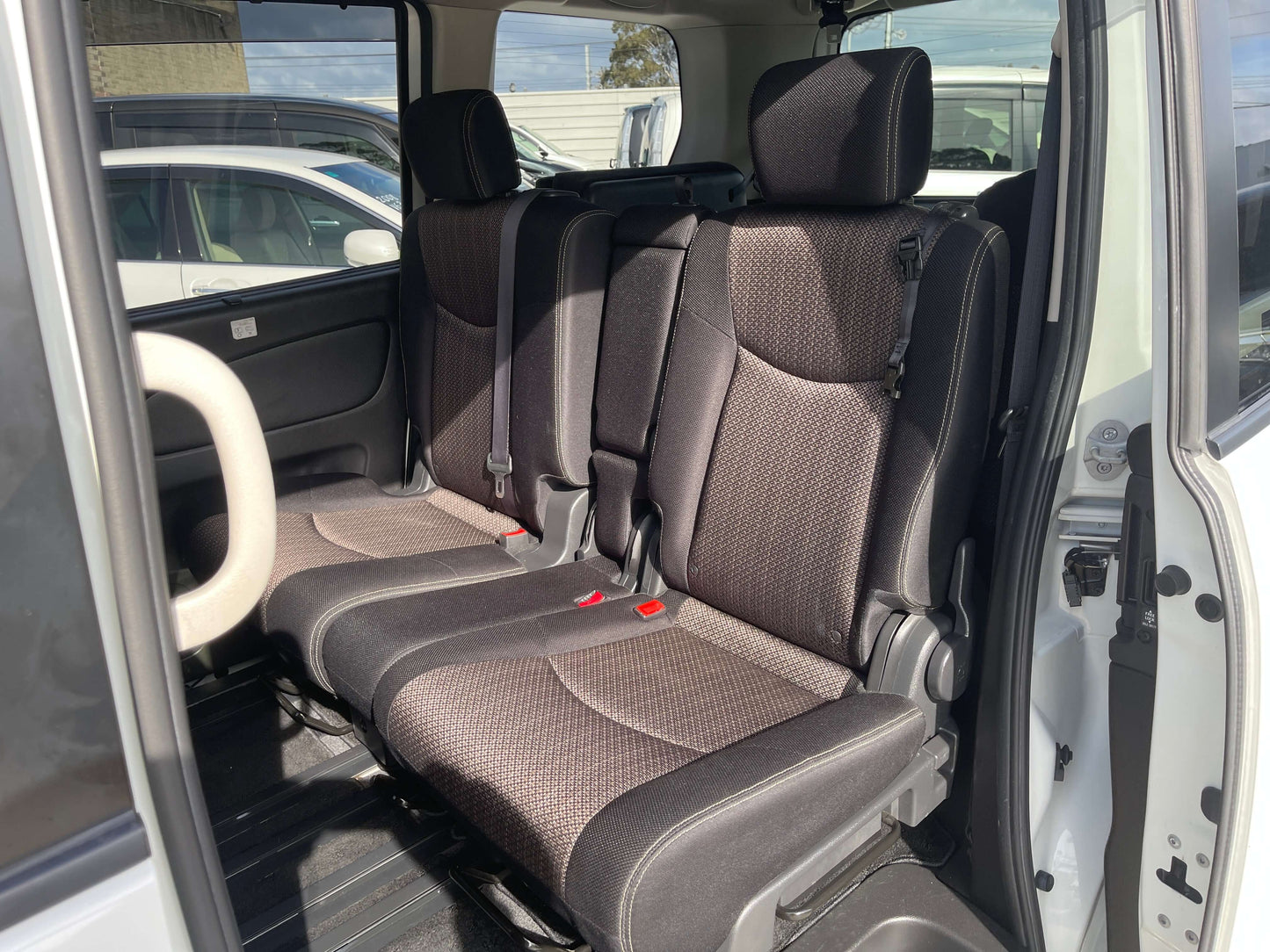 Interior seating of 2016 Nissan Serena 2.0L S-Hybrid Highway Star showing spacious 8-seater arrangement.