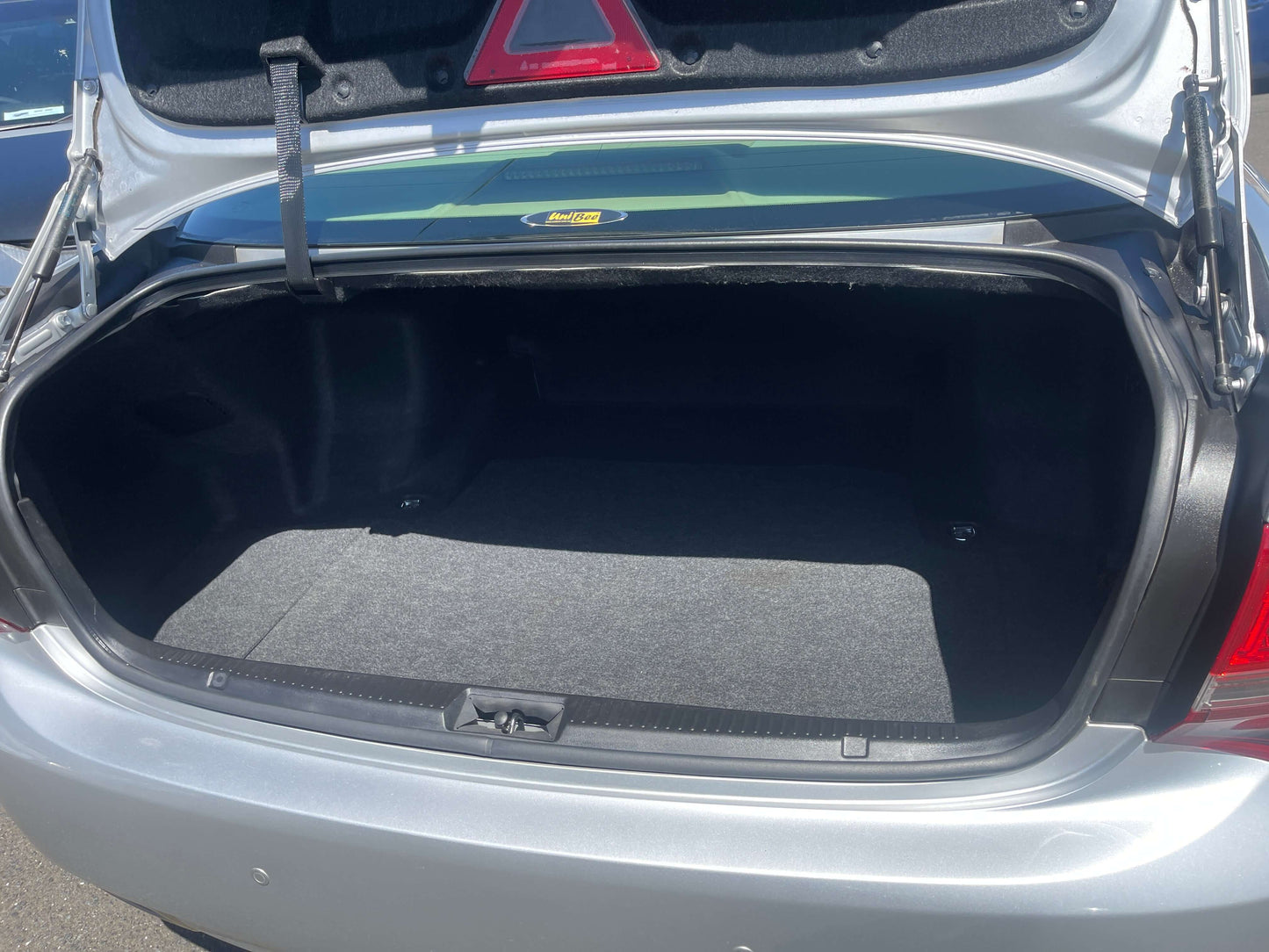 2008 Toyota Crown V6 3.0L Royal Saloon Luxury Sedan trunk space with ample cargo area.