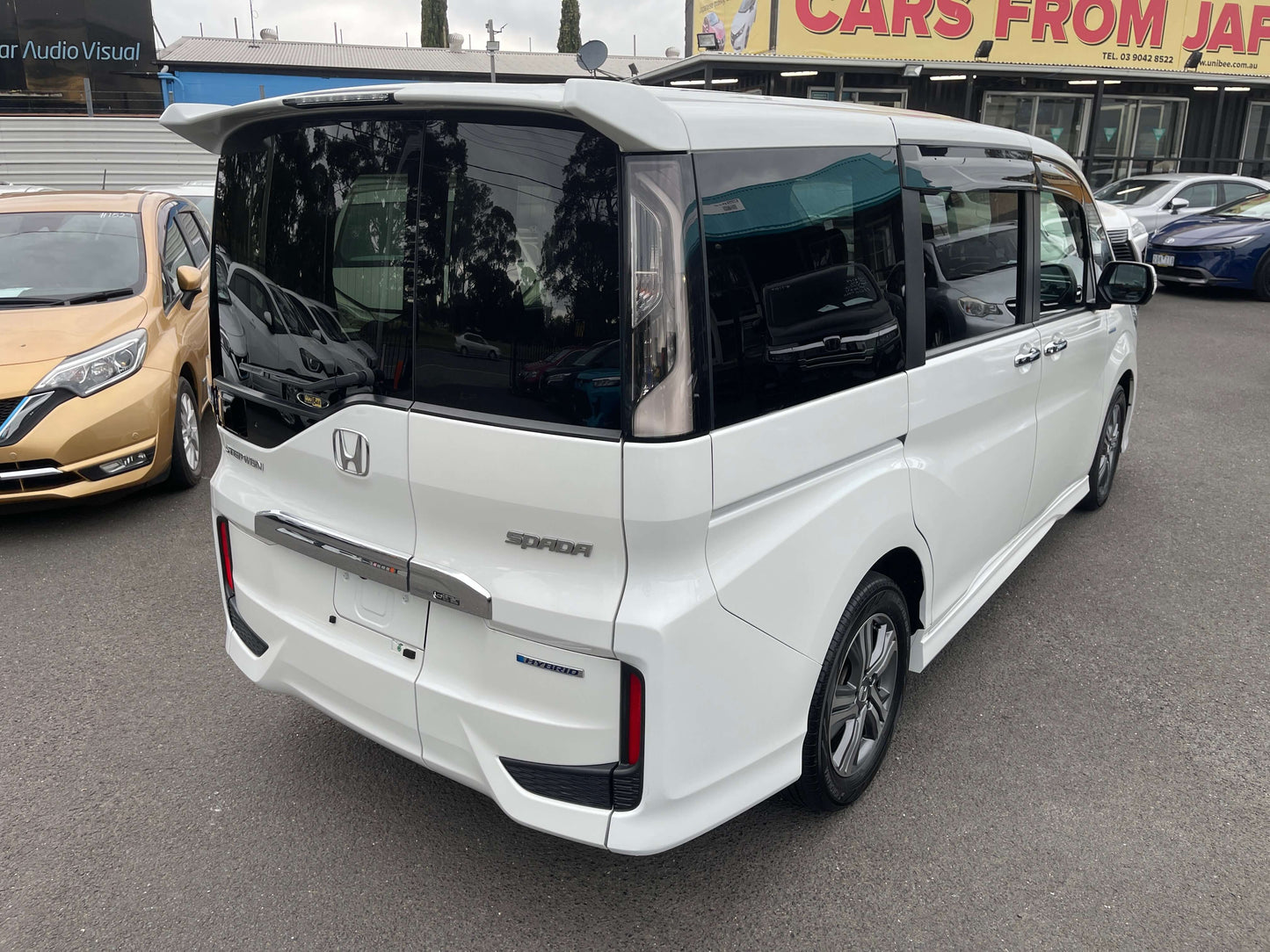 2018 Honda Honda Stepwgn 2.0 Spada Hybrid G Honda Sensing rear view showcasing modern design and spaciousness.