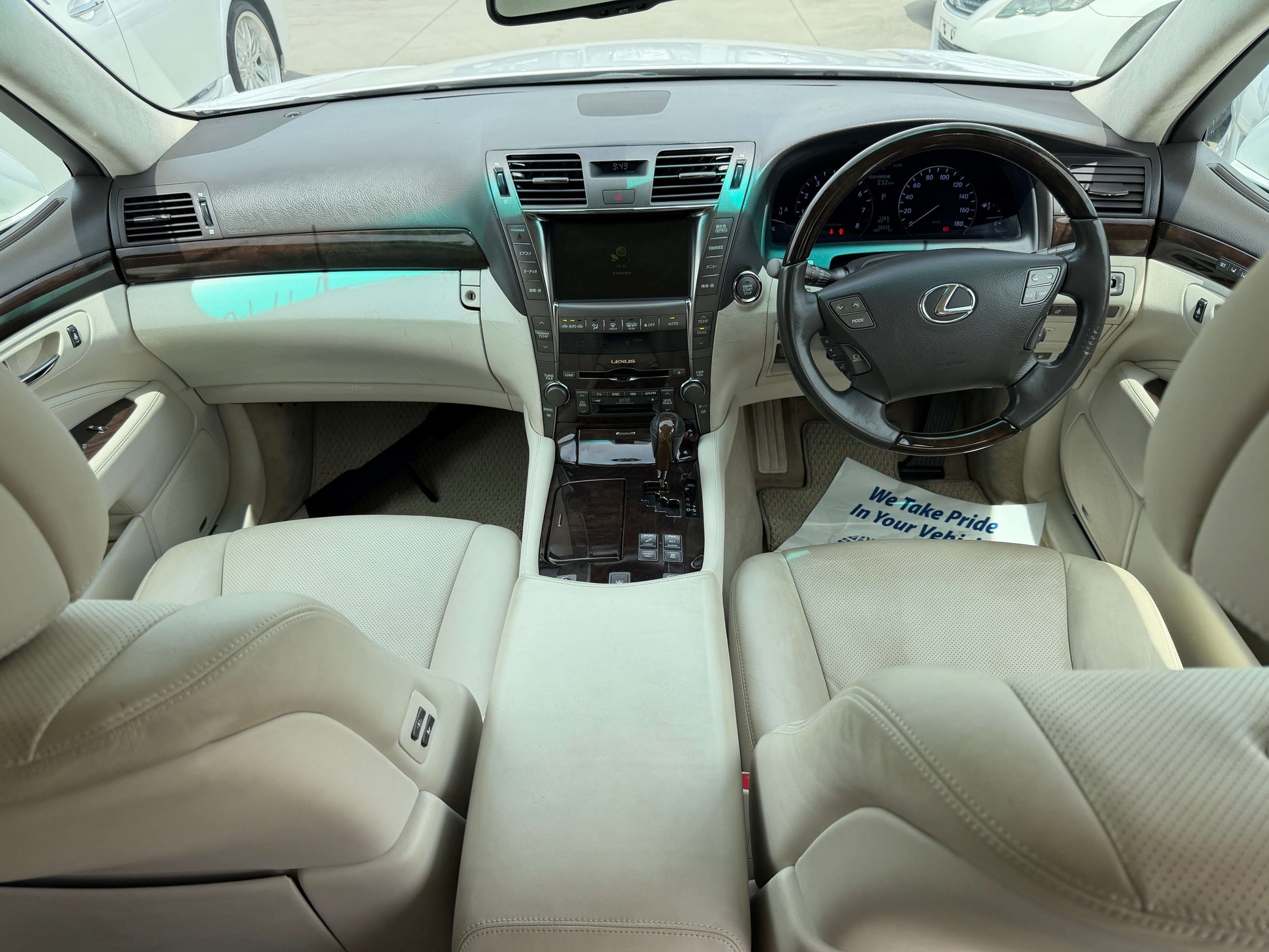 Interior view of the 2007 Lexus LS460 V8 4.6L Version S I Package Luxury Sedan showcasing premium features.