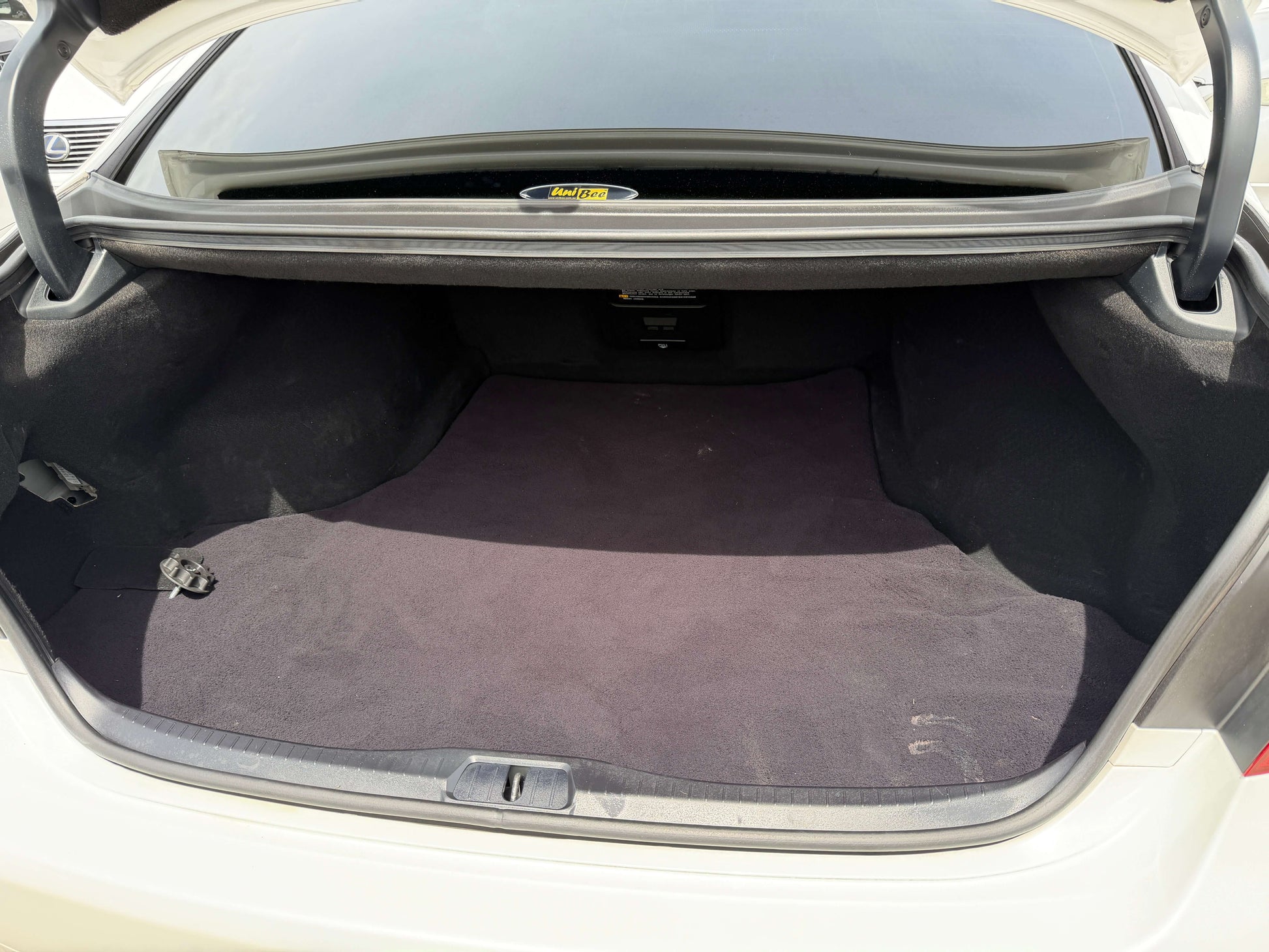 Spacious trunk area of the 2007 Lexus LS460 V8 4.6L Version S I Package Luxury Sedan.