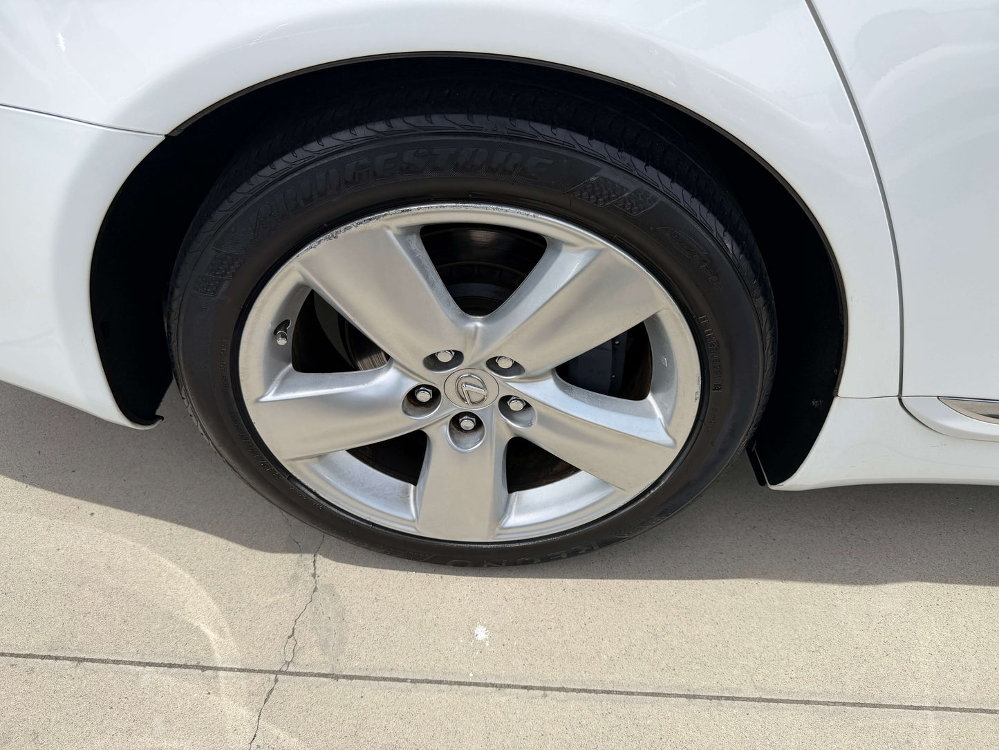 2007 Lexus LS460 V8 4.6L Version S I Package luxury sedan wheel with silver alloy rims