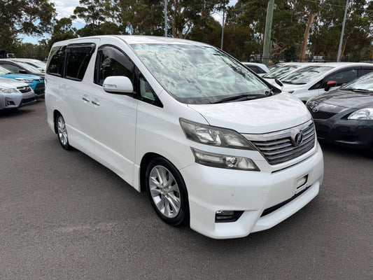 2010 Toyota Vellfire 2.4L Z Edition Platinum Selection 7 seats People Mover, (#0510)