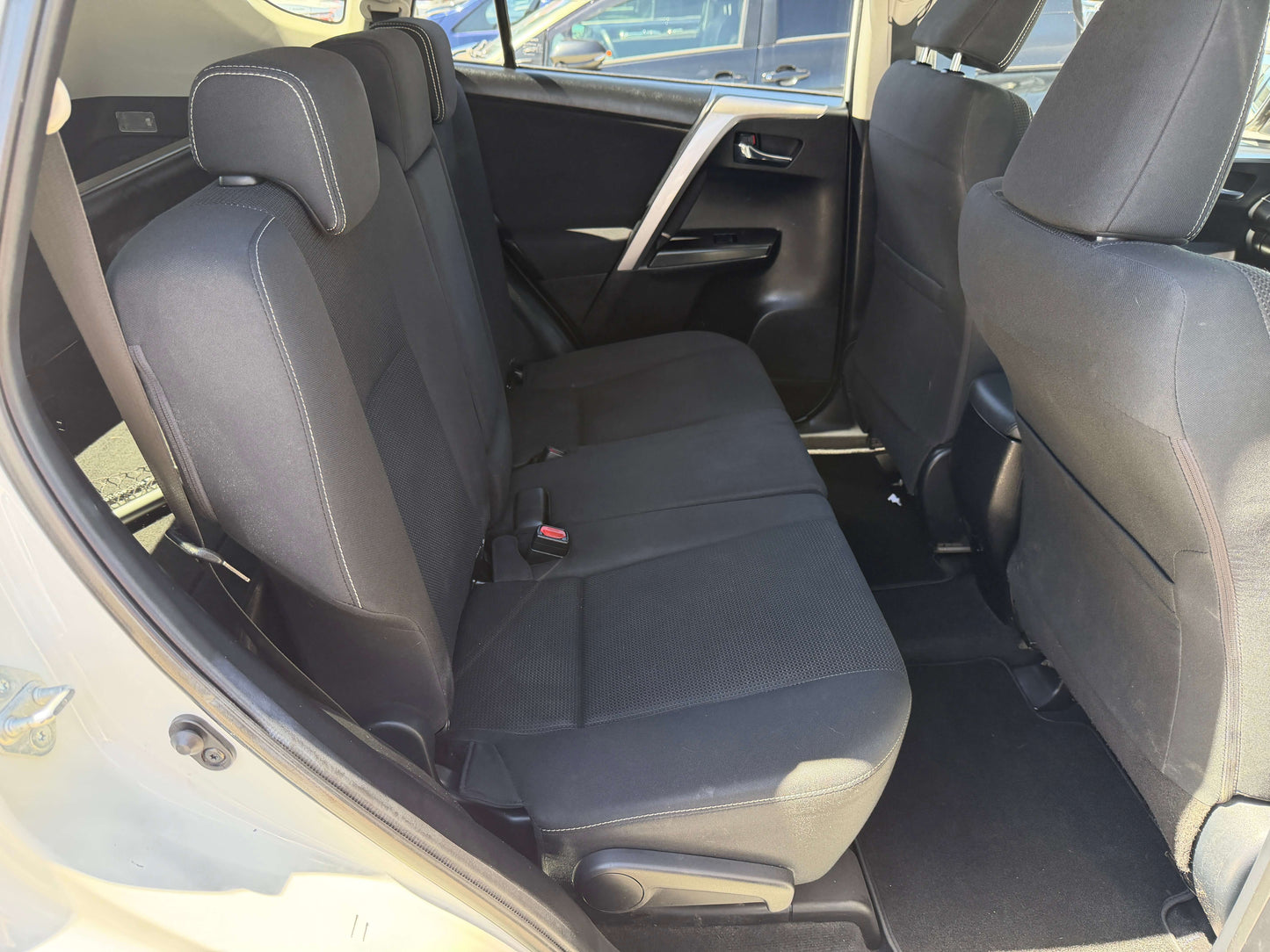 Interior view of 2016 Toyota RAV4 2.0L GX Wagon Auto showing spacious rear seating.