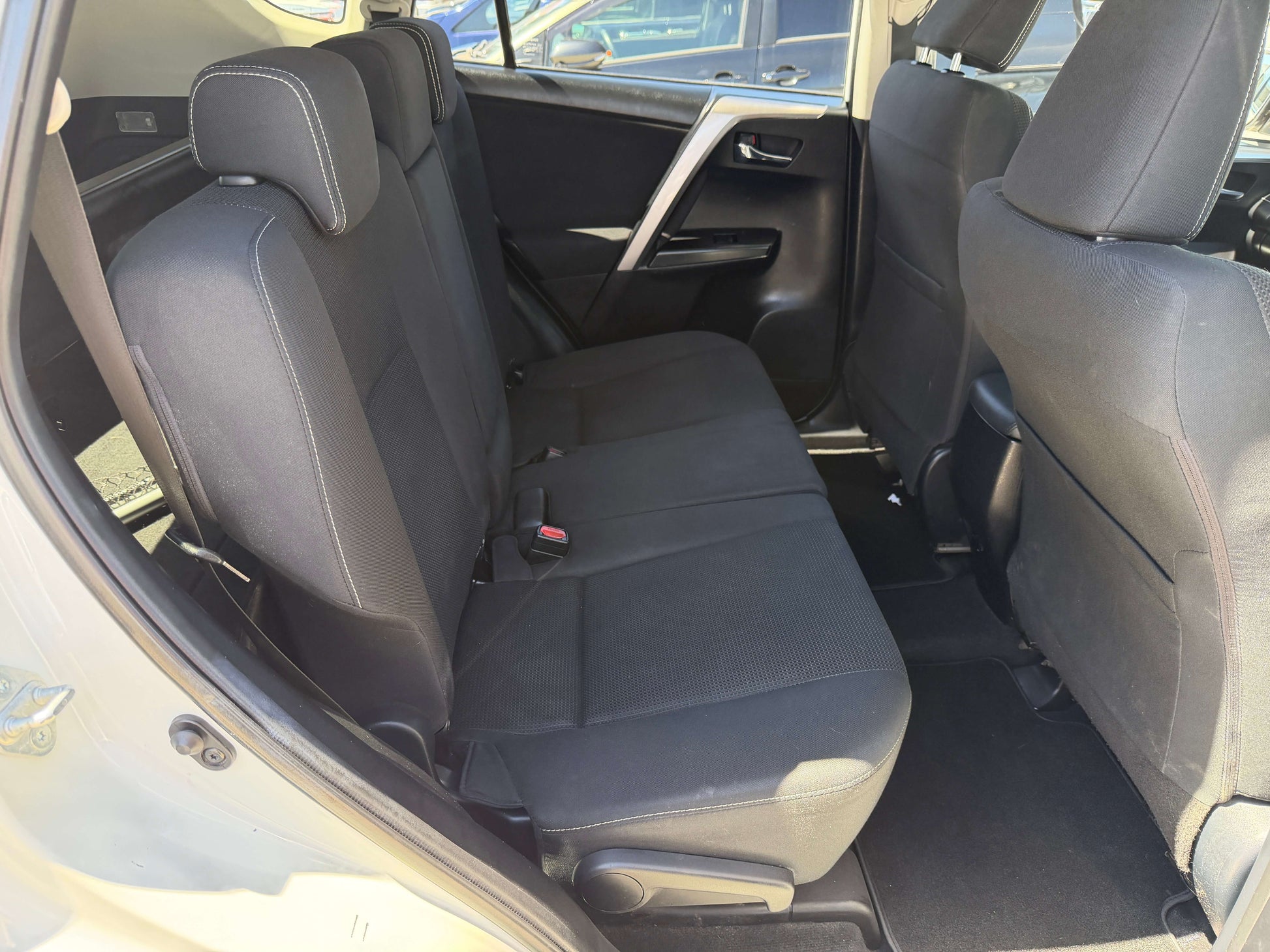 Interior view of 2016 Toyota RAV4 2.0L GX Wagon Auto showing spacious rear seating.