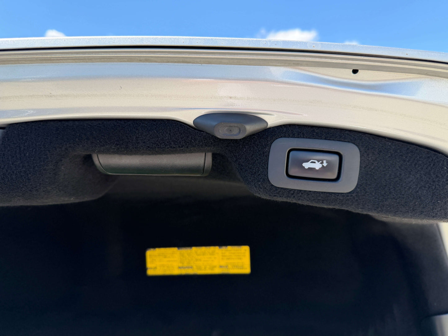 2010 Lexus LS460 AWD V8 4.6L trunk release button and interior view.