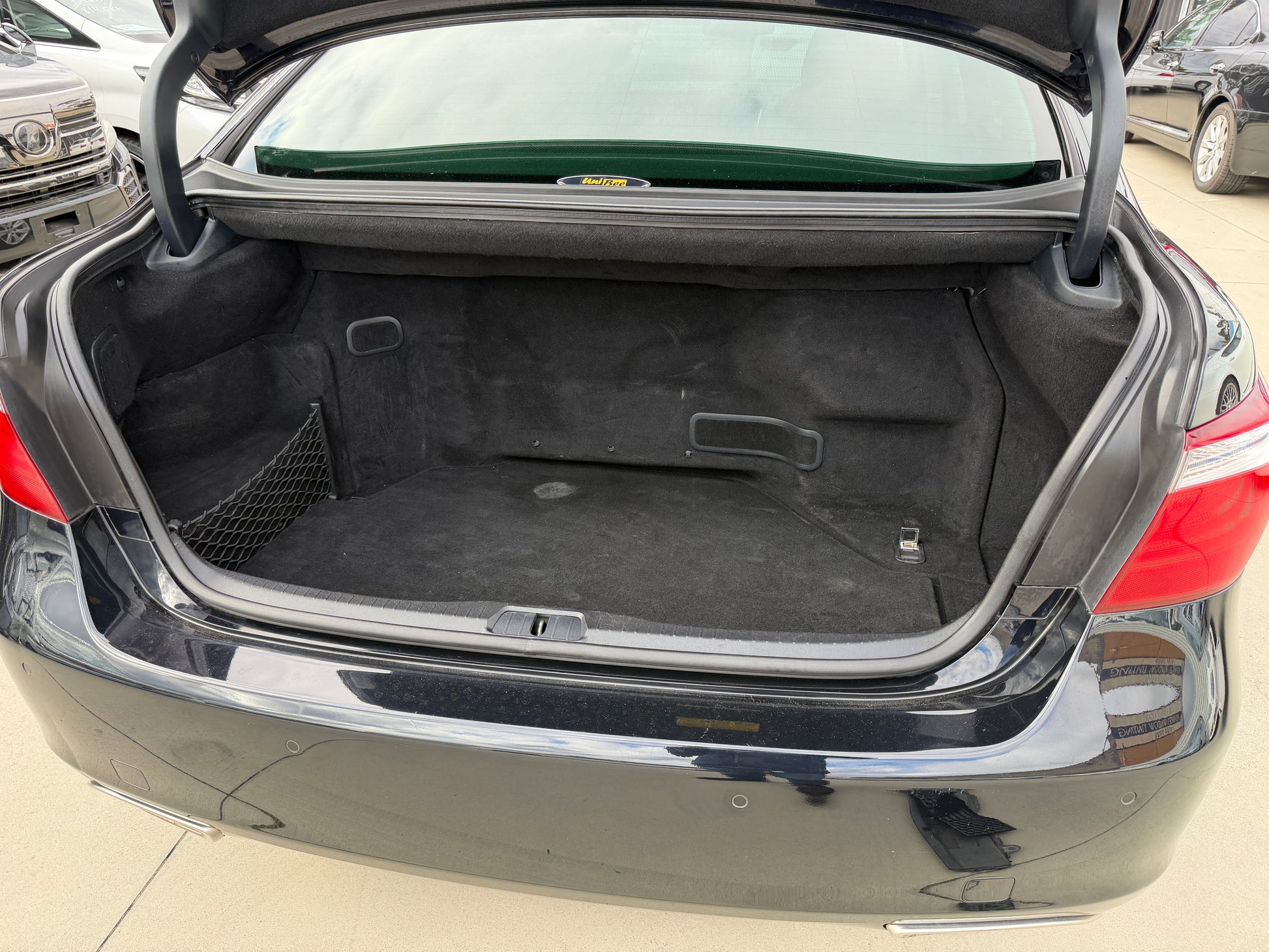 2007 Lexus LS600h AWD V8 5.0L Hybrid boot sub-floor storage tray with original tool kit including spanners and pliers