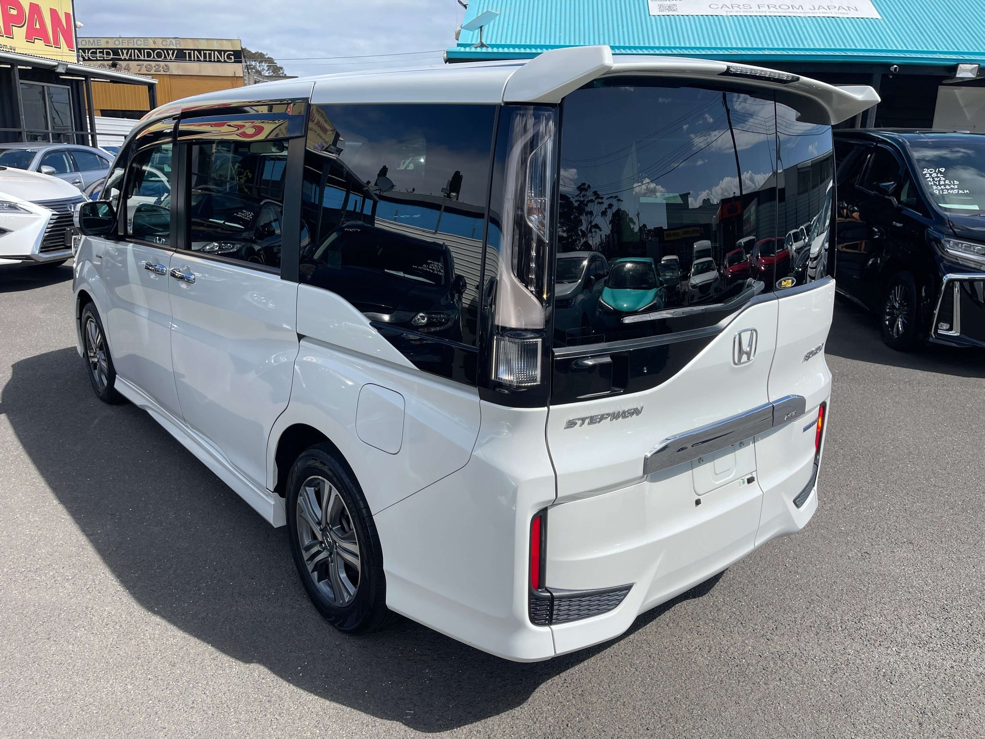 2018 Honda Stepwgn 2.0 Spada Hybrid rear view showcasing sleek design and modern features