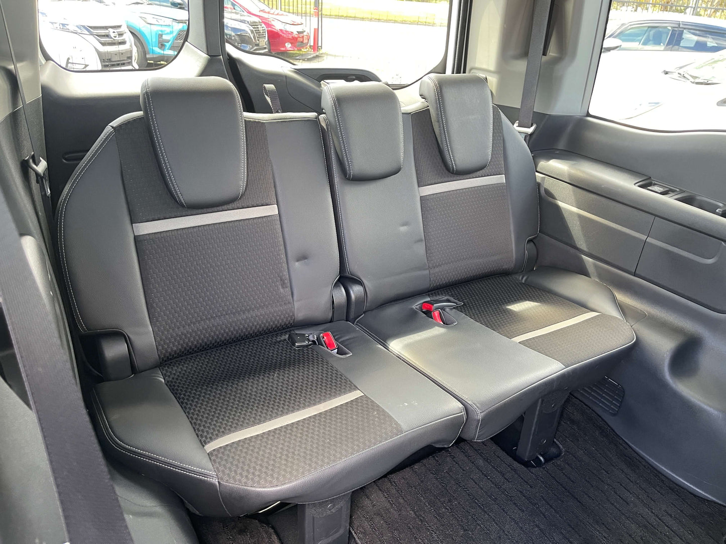 Interior of the 2018 Honda Stepwgn 2.0 Spada Hybrid G Honda Sensing showcasing rear seating area.