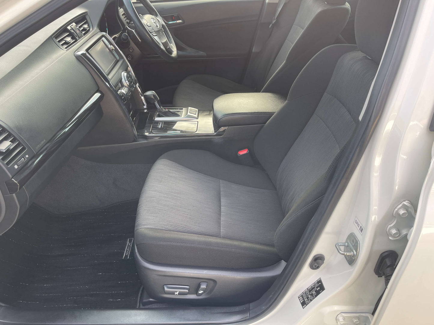 Interior view of 2011 Toyota Mark X V6 3.5L 350S Sport Sedan, showcasing comfortable seating and luxury features.