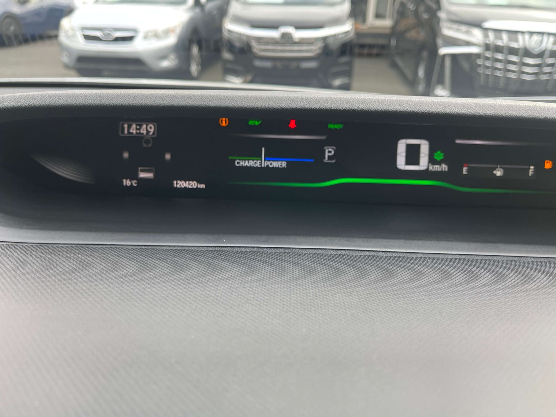 2018 Honda Honda Stepwgn 2.0 Spada Hybrid G Honda Sensing dashboard display with speed and charge indicators